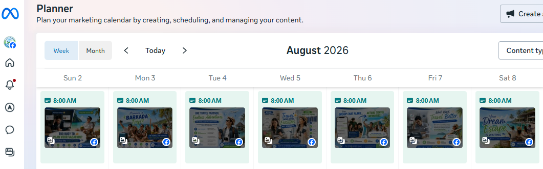 1 Week Unique Content with Copywriting Ads Script